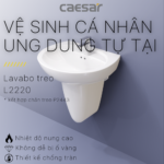 Chậu rửa mặt lavabo CAESAR L2220 treo tường - Ảnh 5