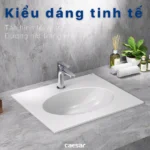Chậu rửa mặt lavabo CAESAR L5022 dương vành - Ảnh 5