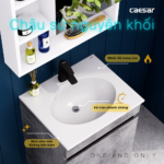Bộ tủ lavabo CAESAR L5022 + EH05022ASV treo tường - Ảnh 5
