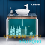 Tủ lavabo CAESAR EH46002AWV treo tường - Ảnh 3