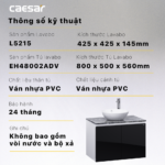 Tủ lavabo CAESAR EH48002ADV treo tường - Ảnh 6