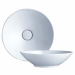 Chậu rửa mặt lavabo CAESAR L5221 đặt bàn (bao gồm ống xả và nắp sứ)