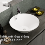 Chậu rửa mặt lavabo CAESAR L5222 đặt bàn - Ảnh 5