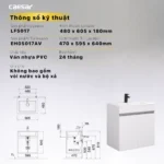 Tủ lavabo CAESAR EH05017AV treo tường - Ảnh 5