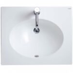Chậu rửa mặt lavabo CAESAR LF5024 dương vành