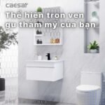 Bộ tủ lavabo CAESAR LF5024 + EH05024DDV treo tường - Ảnh 3
