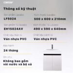 Bộ tủ lavabo CAESAR LF5024 + EH15024AV treo tường - Ảnh 6