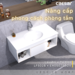 Tủ lavabo CAESAR EH05028DDV treo tường - Ảnh 2