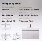 Tủ lavabo CAESAR EH15028AV treo tường - Ảnh 6
