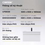 Tủ lavabo CAESAR EH05030DDV treo tường - Ảnh 6