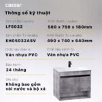 Tủ lavabo CAESAR EH05032ASV treo tường - Ảnh 7