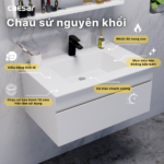 Tủ lavabo CAESAR EH05032DDV treo tường - Ảnh 3
