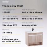 Tủ lavabo CAESAR EH15032AW7V treo tường - Ảnh 8