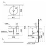 Chậu rửa mặt lavabo CAESAR LF5038 dương vành (bao gồm ống xả và nắp sứ) - Ảnh 8