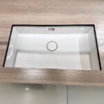 Chậu rửa mặt lavabo CAESAR LF5130 âm bàn (bao gồm ống xả và nắp sứ) - Ảnh 3