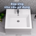 Chậu rửa mặt lavabo CAESAR LF5236 đặt bàn - Ảnh 2