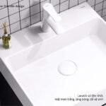 Bộ tủ lavabo CAESAR LF5255 + EH05255ATGV treo tường - Ảnh 4