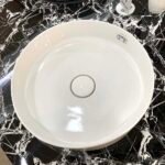 Chậu rửa mặt lavabo CAESAR LF5258 đặt bàn (bao gồm ống xả và nắp sứ) - Ảnh 2