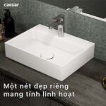 Chậu rửa mặt lavabo CAESAR LF5259 đặt bàn (bao gồm ống xả và nắp sứ) - Ảnh 3