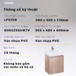 Tủ lavabo CAESAR EH05259AW7V treo tường - Ảnh 6