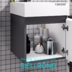 Bộ tủ lavabo CAESAR LF5261 + EH05261AV treo tường - Ảnh 5