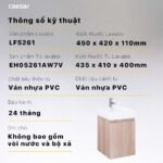 Tủ lavabo CAESAR EH05261AW7V treo tường - Ảnh 3