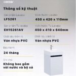 Tủ lavabo CAESAR EH15261AV treo tường - Ảnh 6