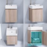 Bộ tủ lavabo CAESAR LF5263 + EH05263AW7V treo tường - Ảnh 5
