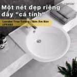 Chậu rửa mặt lavabo CAESAR LF5302 dương vành - Ảnh 3