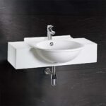 Chậu rửa mặt lavabo CAESAR LF5302 dương vành - Ảnh 4