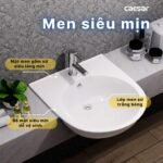 Chậu rửa mặt lavabo CAESAR LF5302 dương vành - Ảnh 6