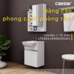 Chậu rửa mặt lavabo CAESAR LF5302 dương vành - Ảnh 7