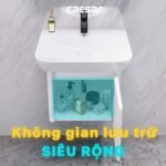 Bộ tủ lavabo CAESAR LF5370 + EH05370AV treo tường - Ảnh 4