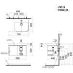 Chậu rửa mặt lavabo CAESAR LF5374 dương vành (bao gồm ống xả và nắp sứ) - Ảnh 7