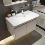 Chậu rửa mặt lavabo CAESAR LF5374 dương vành (bao gồm ống xả và nắp sứ) - Ảnh 2