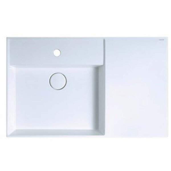 Chậu rửa mặt lavabo CAESAR LF5382 đặt bàn (bao gồm ống xả và nắp sứ)