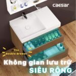Tủ lavabo CAESAR EH05382DWV treo tường - Ảnh 3