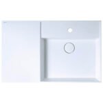 Chậu rửa mặt lavabo CAESAR LF5384 đặt bàn (bao gồm ống xả và nắp sứ)