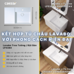 Tủ lavabo CAESAR EH05384DWV treo tường - Ảnh 7