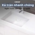 Chậu rửa mặt lavabo CAESAR LF5388 đặt bàn (bao gồm ống xả và nắp sứ) - Ảnh 6
