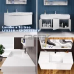 Tủ lavabo CAESAR EH05388AV treo tường - Ảnh 7