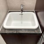 Chậu giặt CAESAR SS558AP, xả thoát ngang vào tường (bao gồm bộ xả BF559P) - Ảnh 5