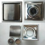 Phễu thoát sàn CAESAR ST1414EL vuông 140x140 mm (Ø90) - Ảnh 4