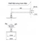 Bát sen gắn tường TOTO TBW07001A dòng G tròn 200mm - Ảnh 6