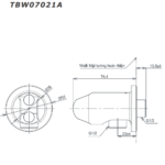Gác sen kèm cút nối tường TOTO TBW07021A  dòng G dáng tròn - Ảnh 8