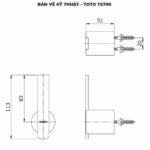 Móc áo TOTO TS700 GRAND A - Ảnh 2