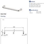 Thanh tay vịn TOTO TX3A3 - Ảnh 5