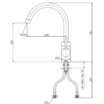 Vòi chén TOTO TX605KESBR nóng lạnh - Ảnh 6