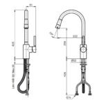Vòi chén TOTO TX608KNBR dây rút nóng lạnh - Ảnh 7