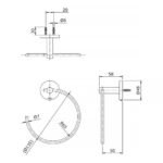 Giá treo khăn TOTO TX702AES EGO II dạng tròn - Ảnh 2